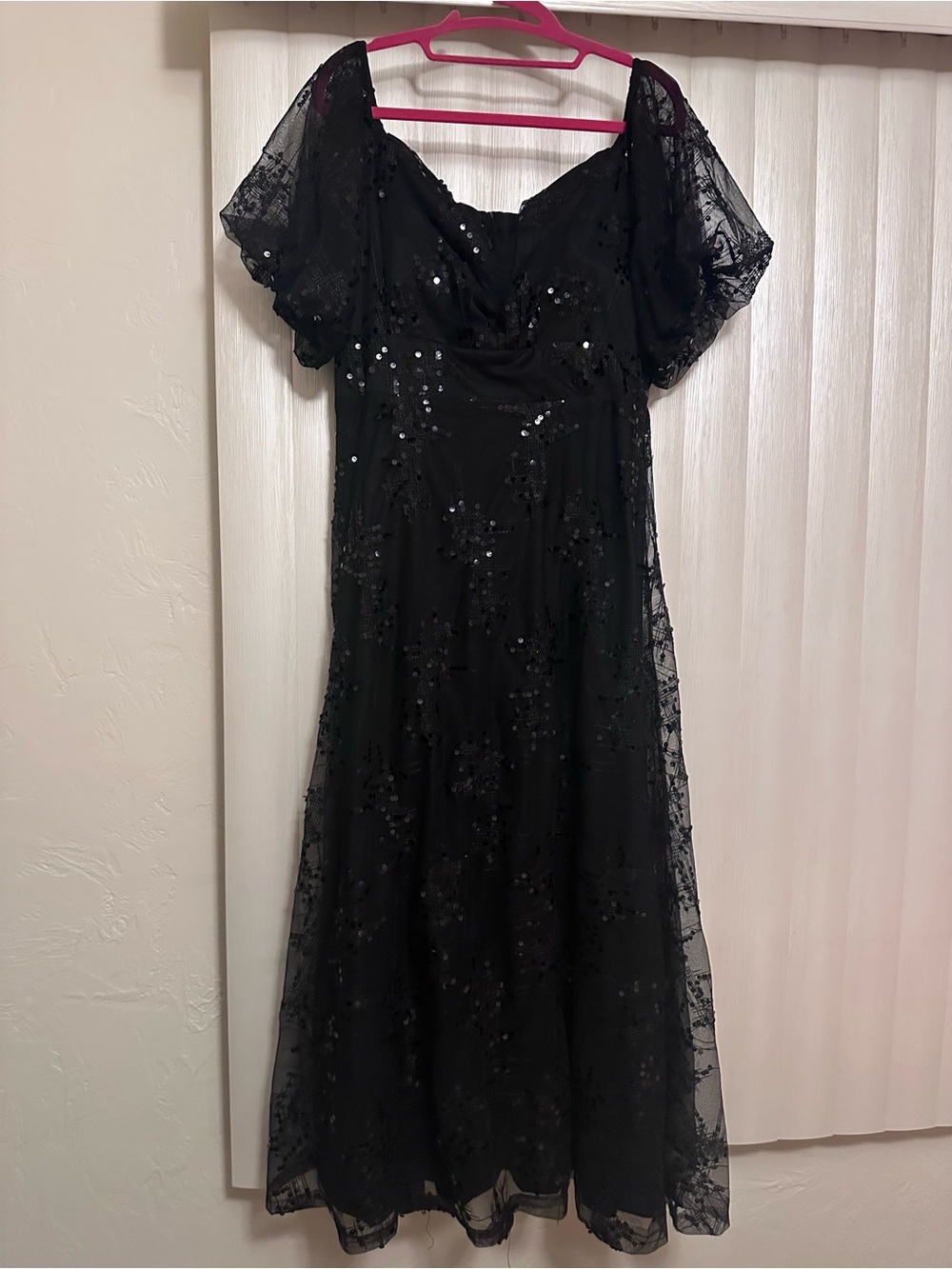 Black Sequin Dress